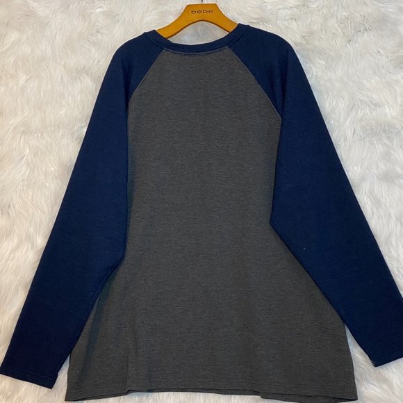 ORVIS Men’s Raglan Long Sleeve T-Shirt Gray & Blue XXL - Picture 8 of 9